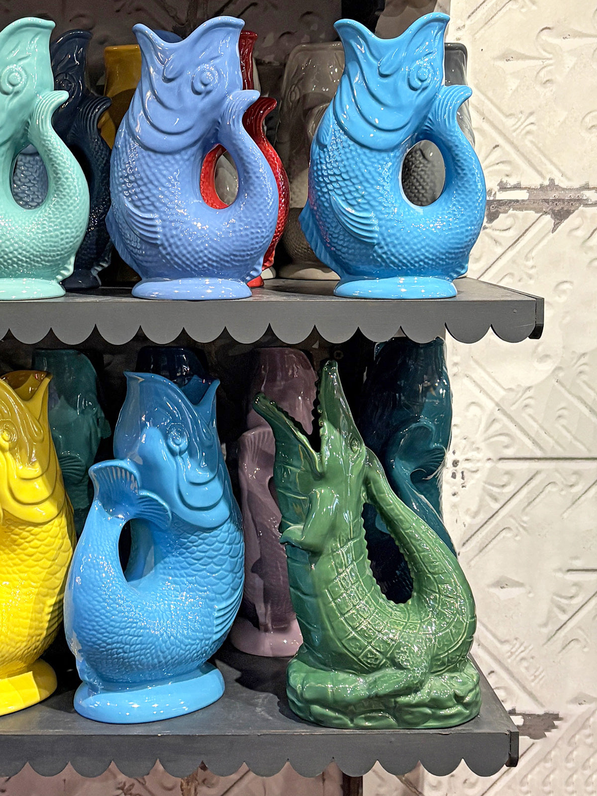 Gluggle Jug 'Croggle' Crocodile Jug - Green