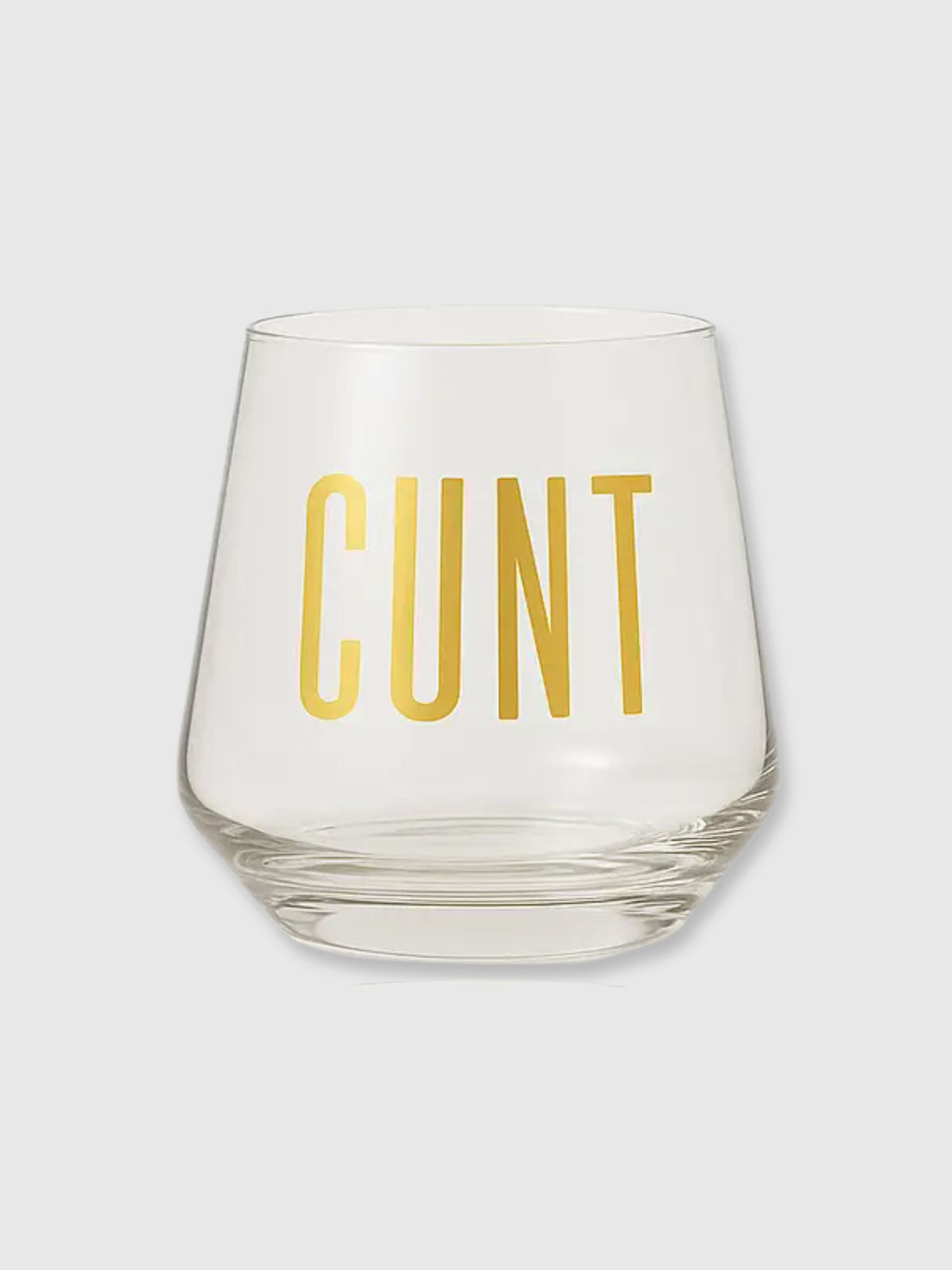 Stemless Wine Glass - C*nt
