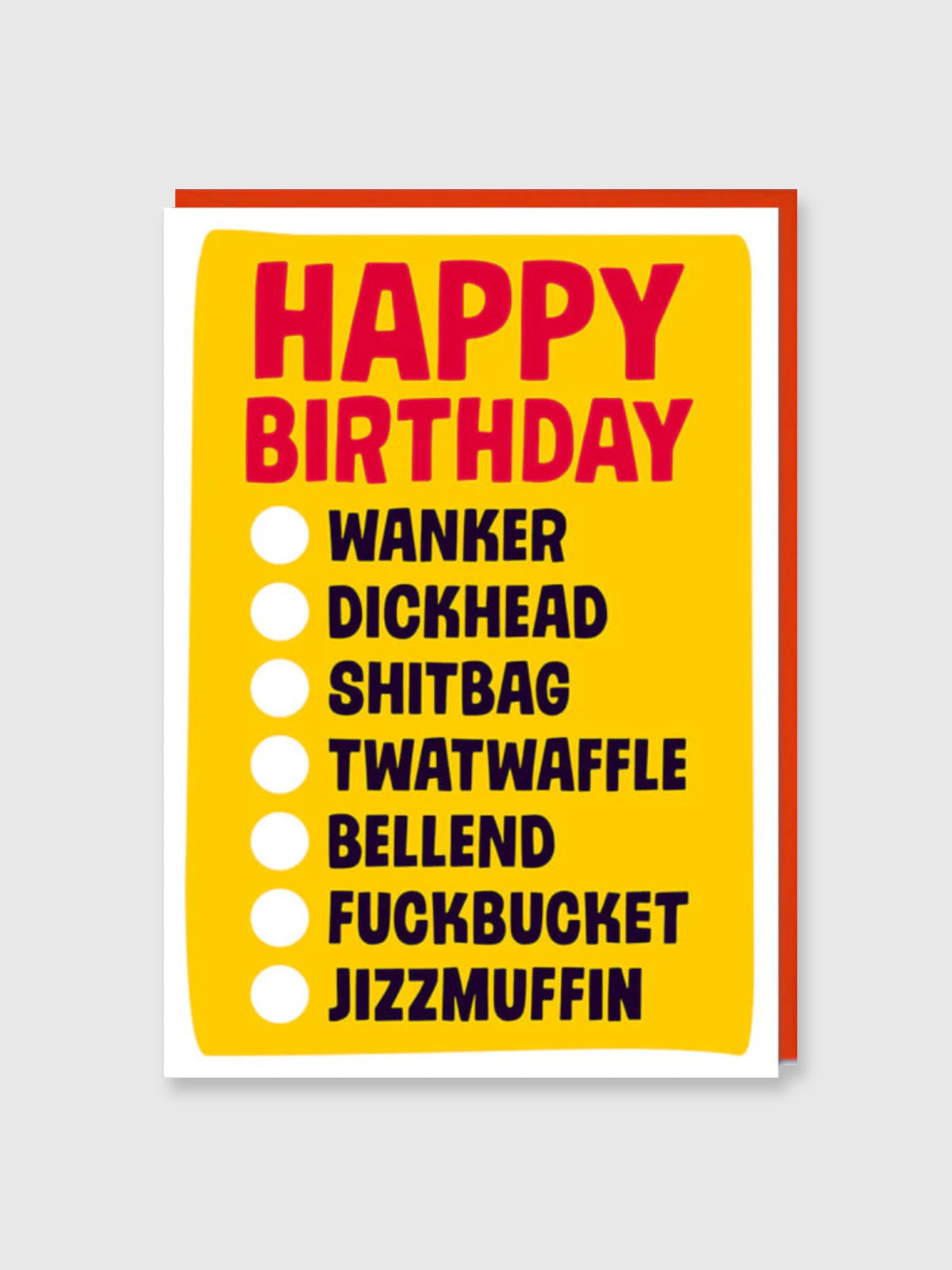 Greeting Card - Happy Birthday Tick