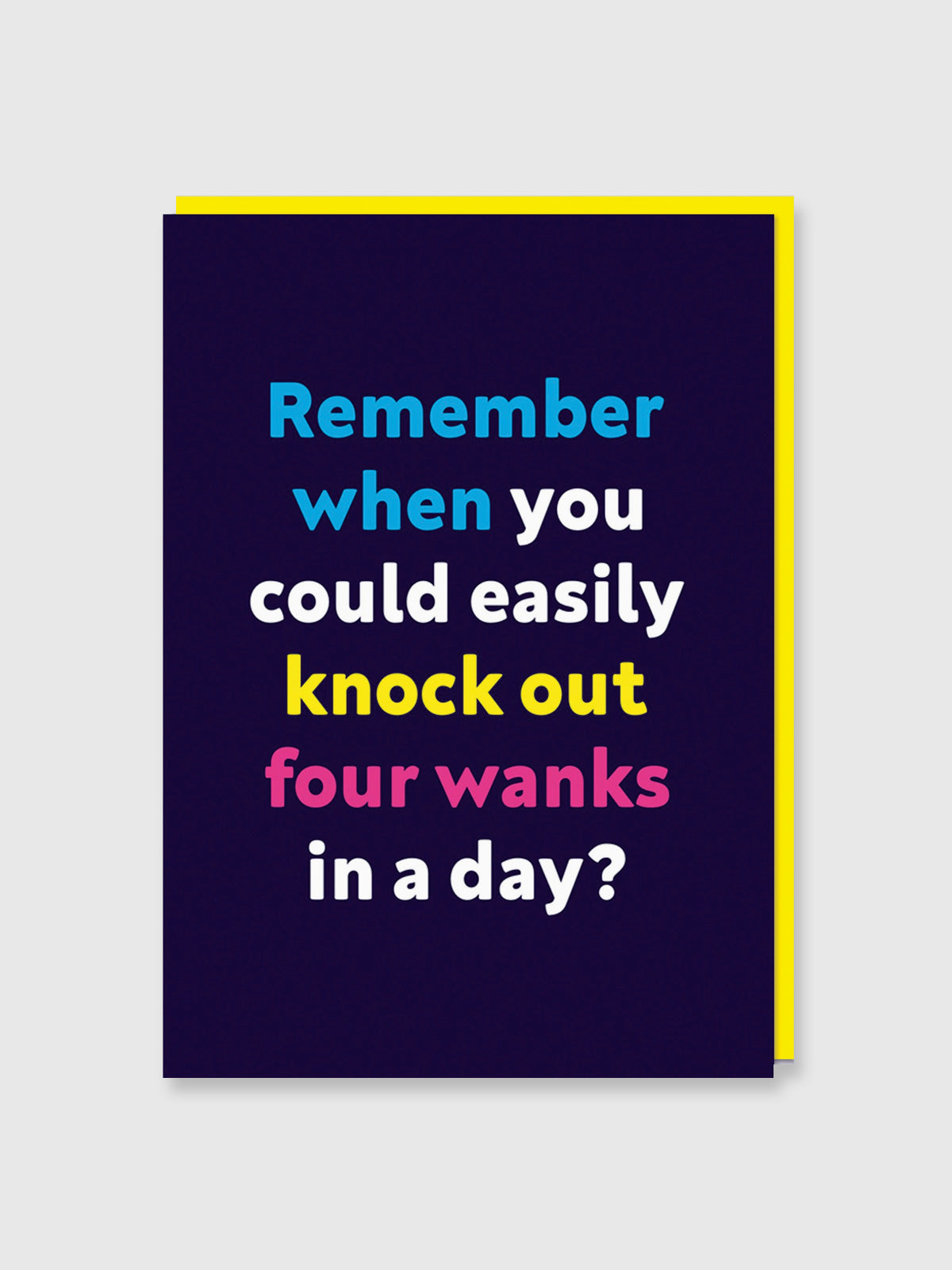 Greeting Card - Knock Out Four In A Day