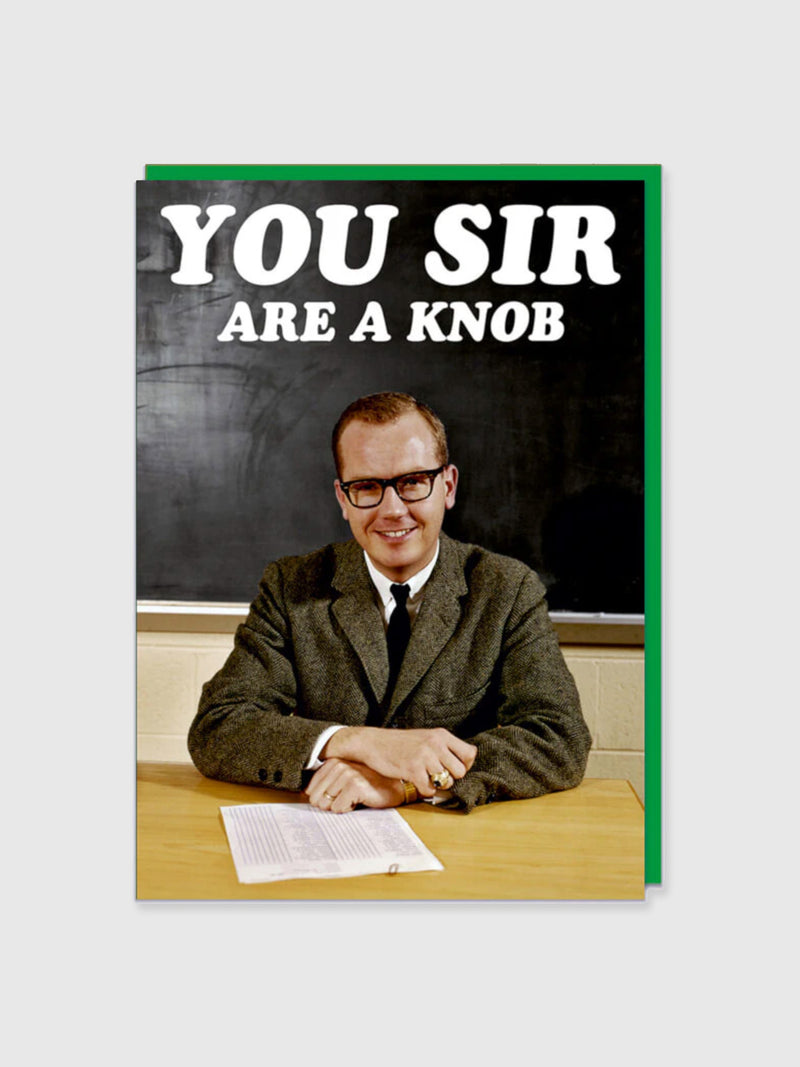 Greeting Card - You Sir Are A Knob