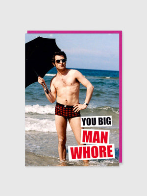 Greeting Card - Happy Birthday Man Whore