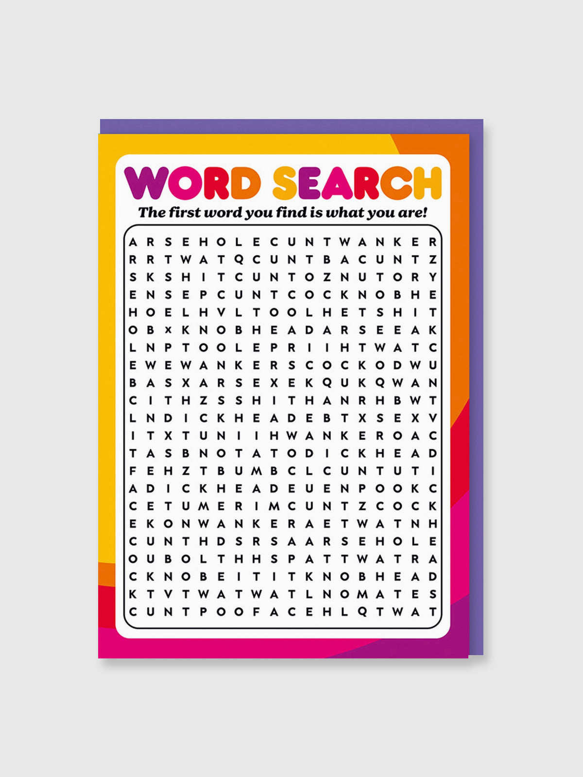 Greeting Card - Sweary Wordsearch