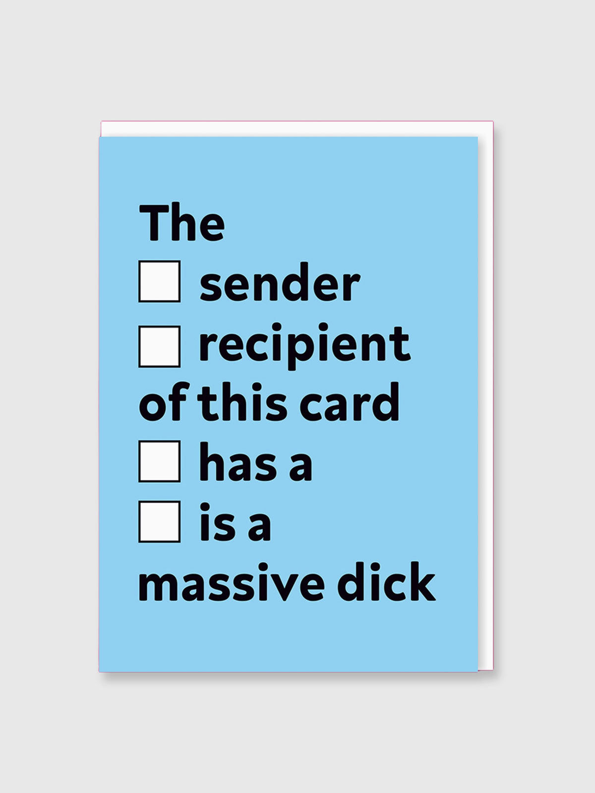 Greeting Card - Massive Dick
