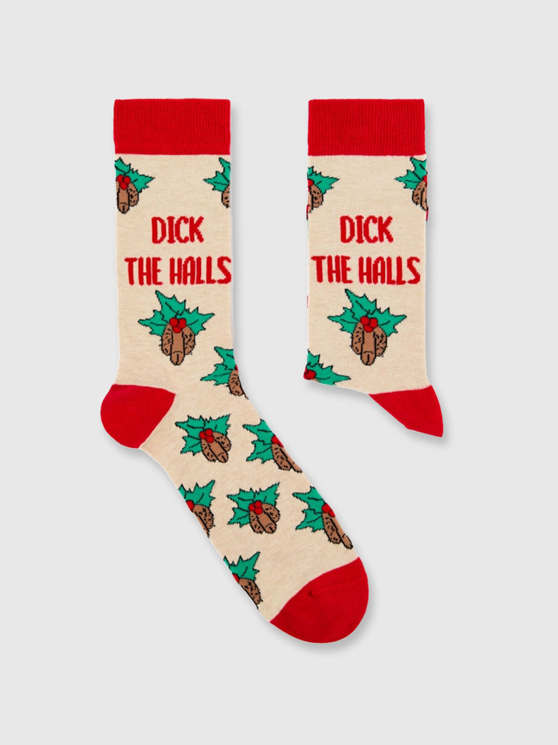 Dick The Halls Christmas Socks