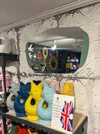 Green Art Deco Style Mirror - 60cm