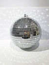 Silver Mirrored Disco Ball - Medium 20cm