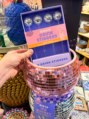 Disco Ball Drink Stirrers - 4 Pack