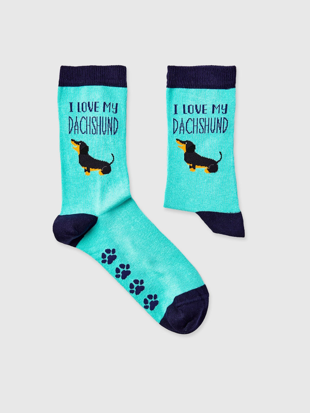 I Love My Dachshund Dog Socks - Ladies