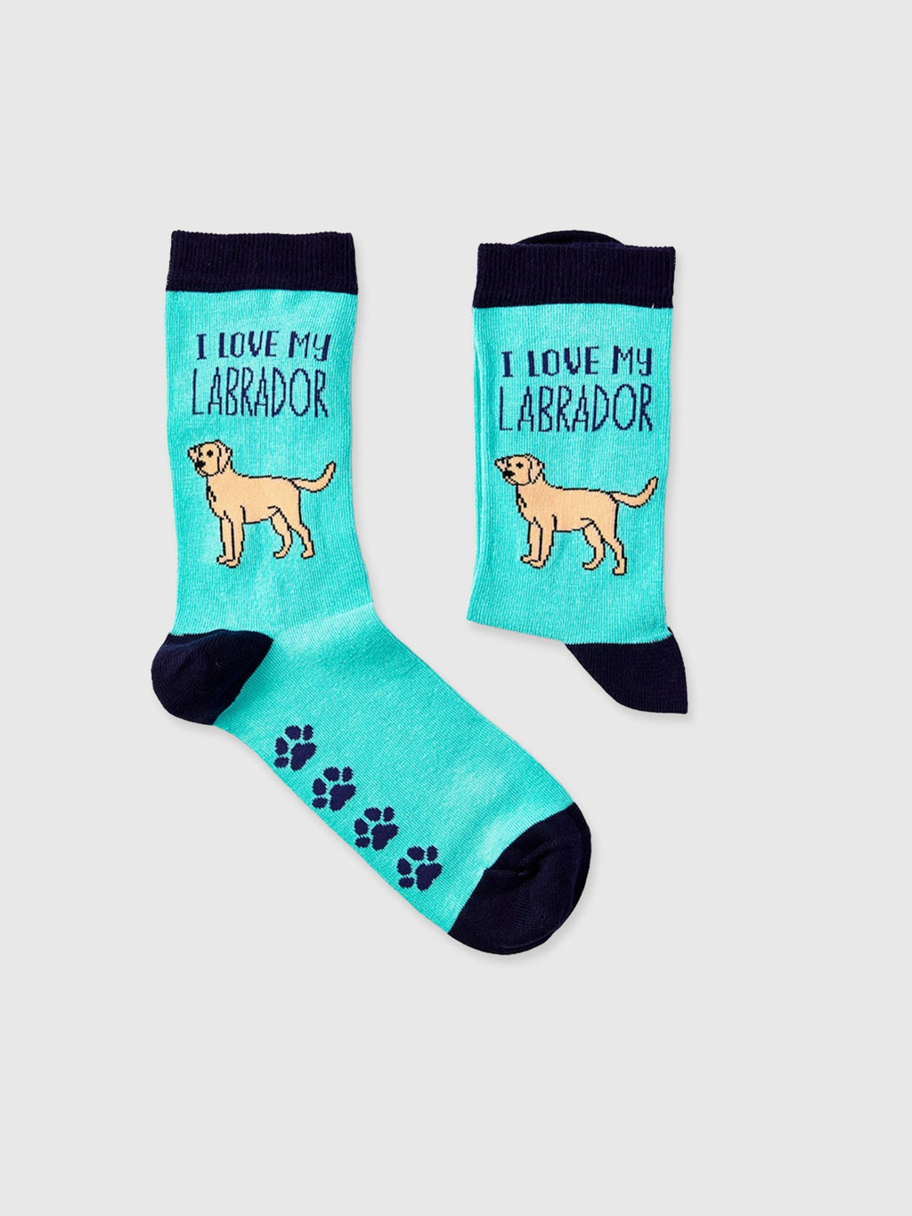 I Love My Labrador Dog Socks - Ladies