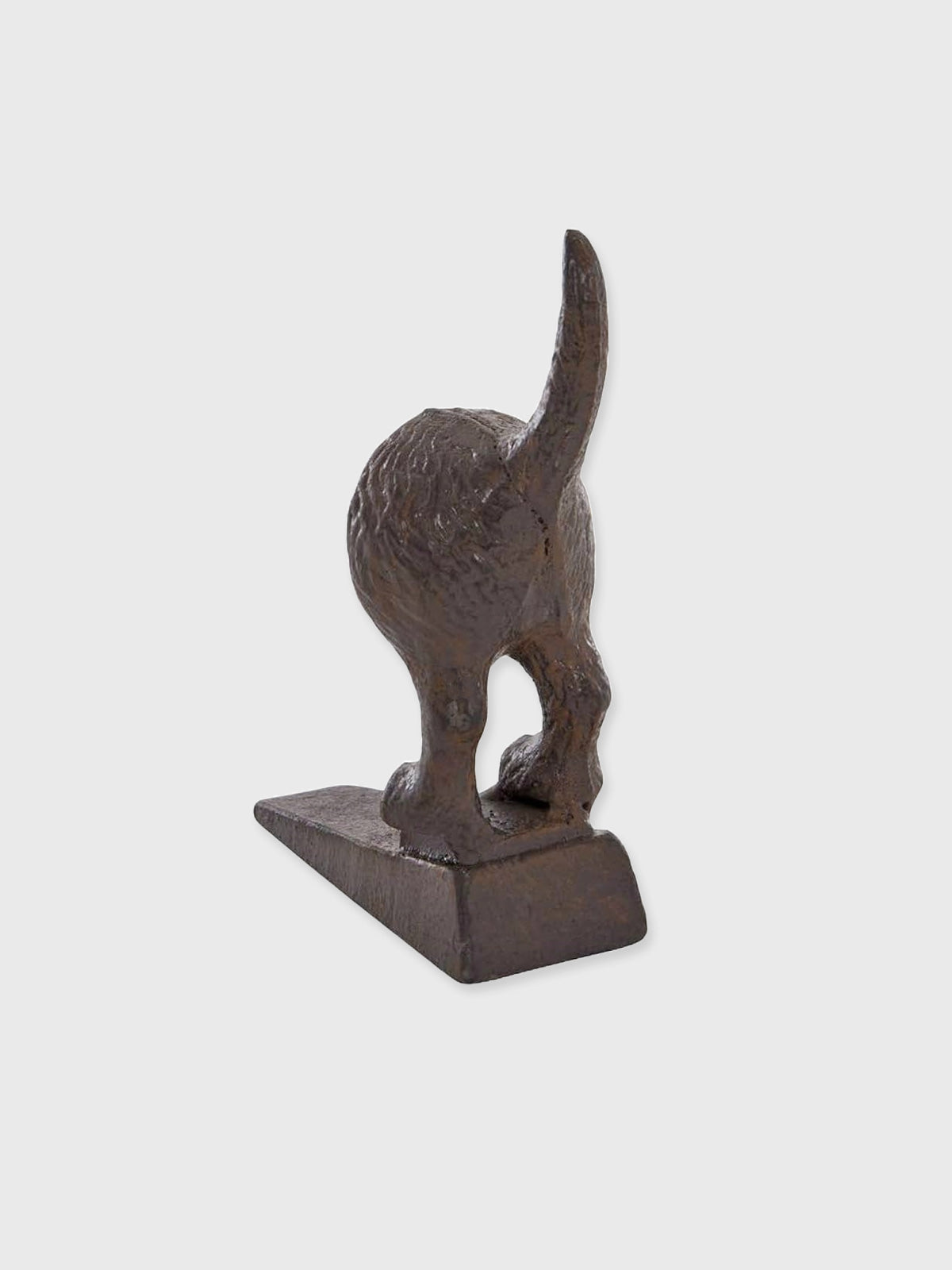 Dog Tail Door Stop Wedge - Cast Iron