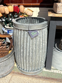 Dolly Tub Galvanised Metal Planter - 42cm