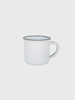 Enamel Espresso Mug White / Grey