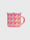 Enamel Happy Mug - Floral Pink