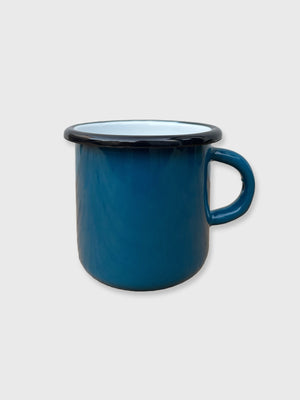 Enamel Mug Petrol Blue - 8cm