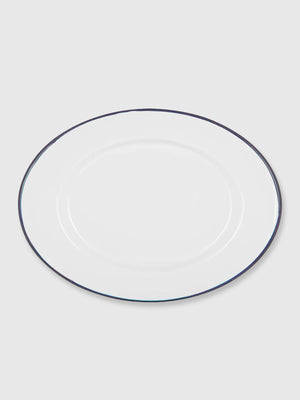 Enamel Large Oval Platter - 30cm