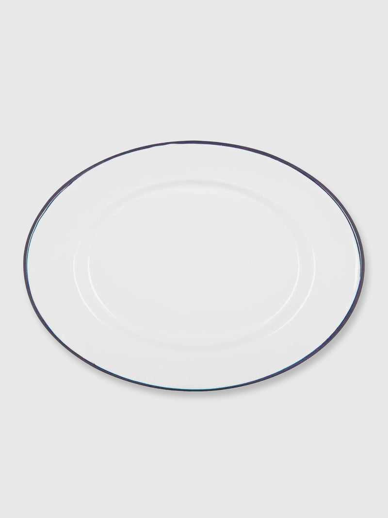 Enamel Large Oval Platter - 30cm