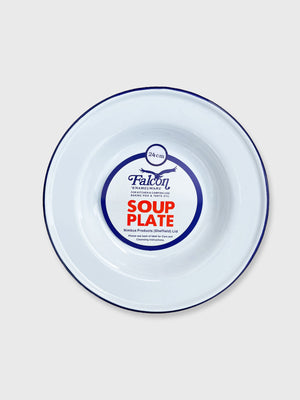 Falcon Enamel Soup Bowl Plate - 24cm