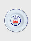 Falcon Enamel Soup Bowl Plate - 22cm