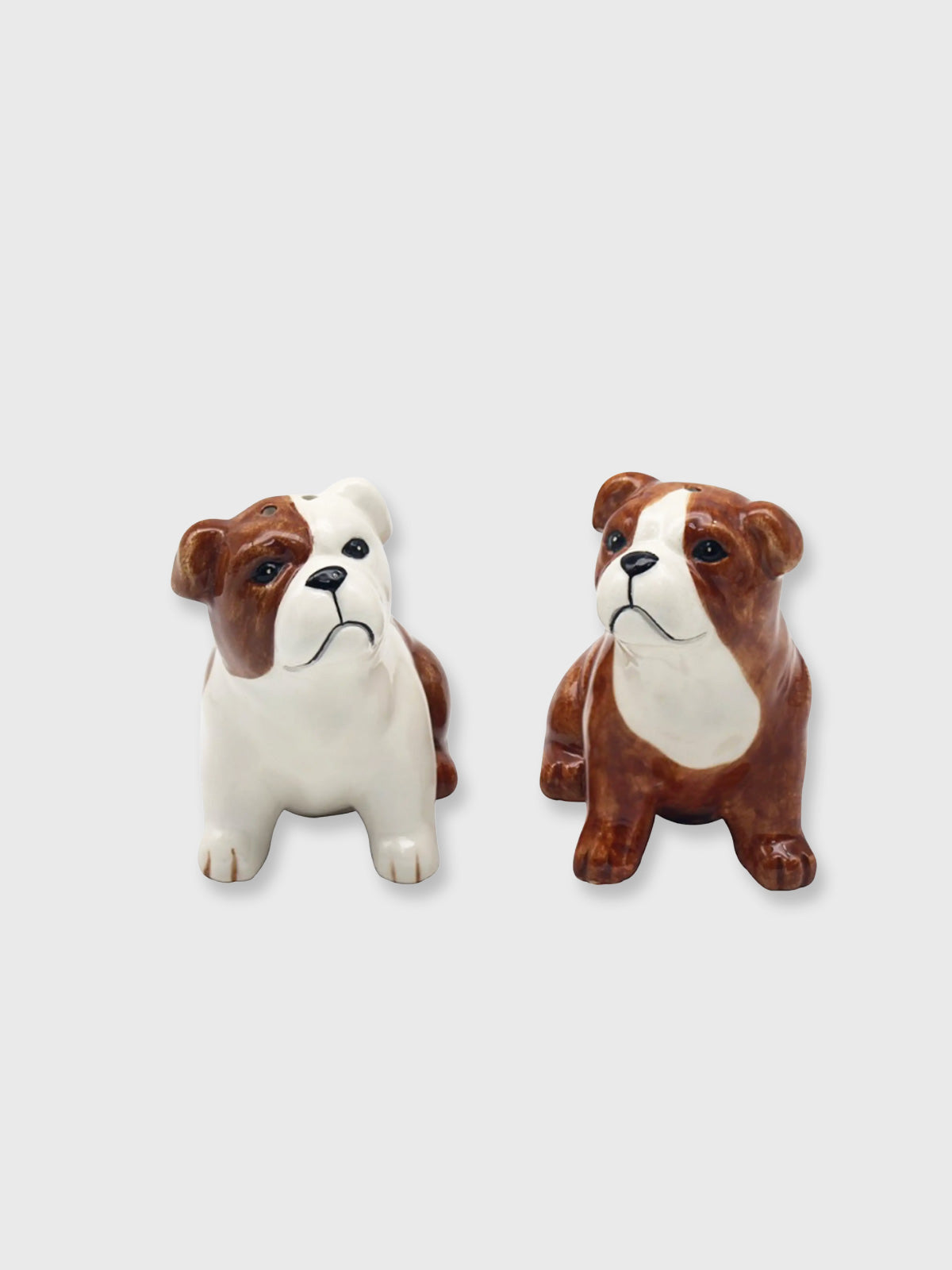 English Bulldog Shaped Salt and Pepper Pots
