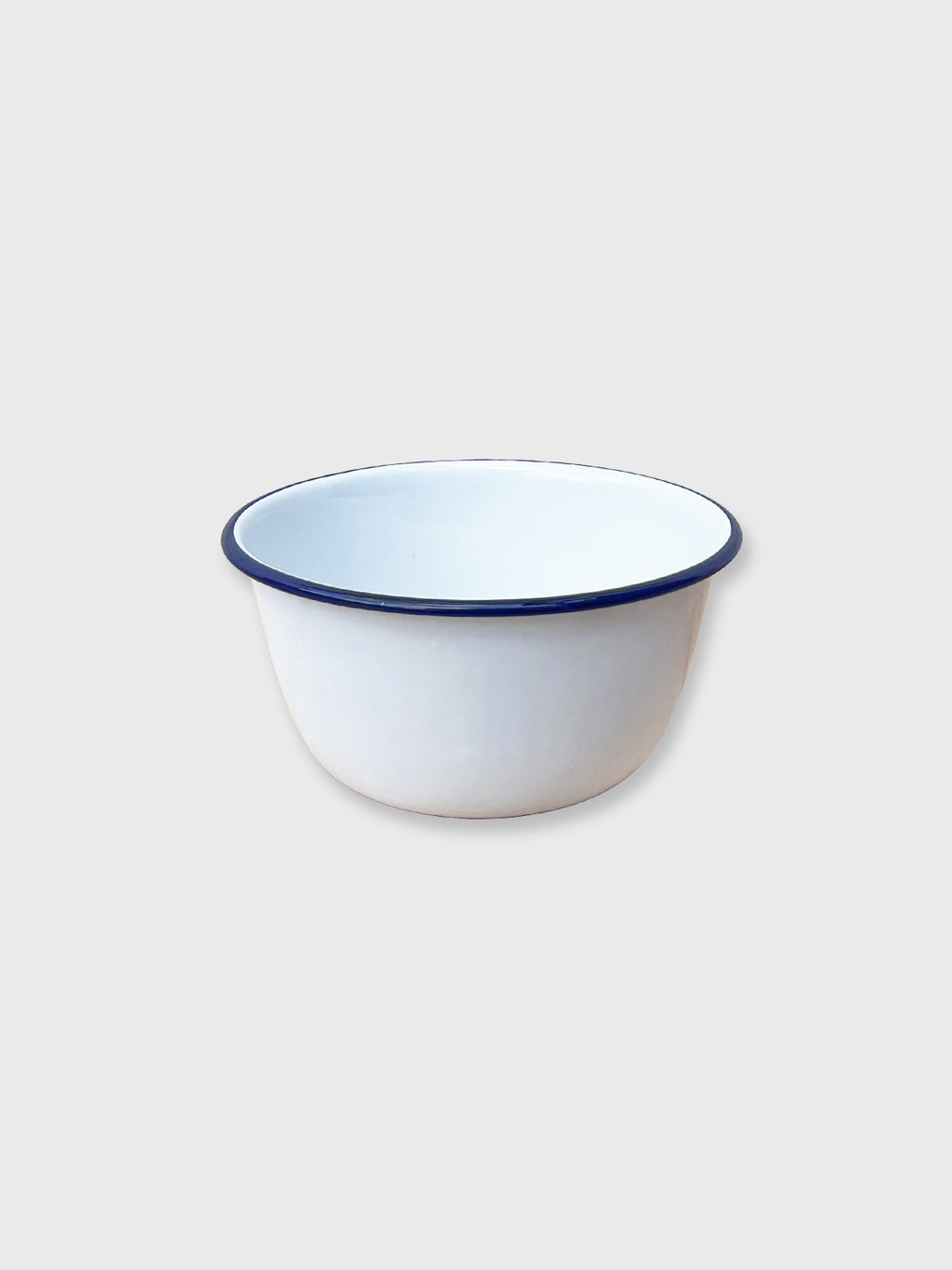 Falcon Enamel 16cm Pudding Bowl - White / Blue