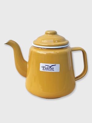 Falcon Enamel Tea Pot Yellow