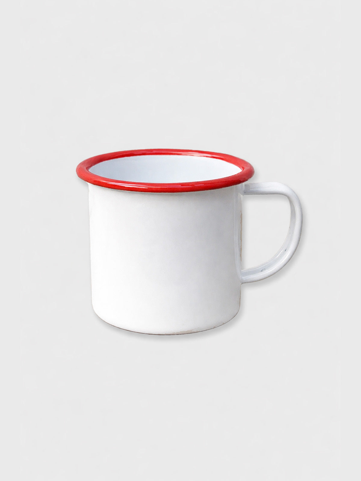 Falcon Enamel Mug White / Red - 8cm