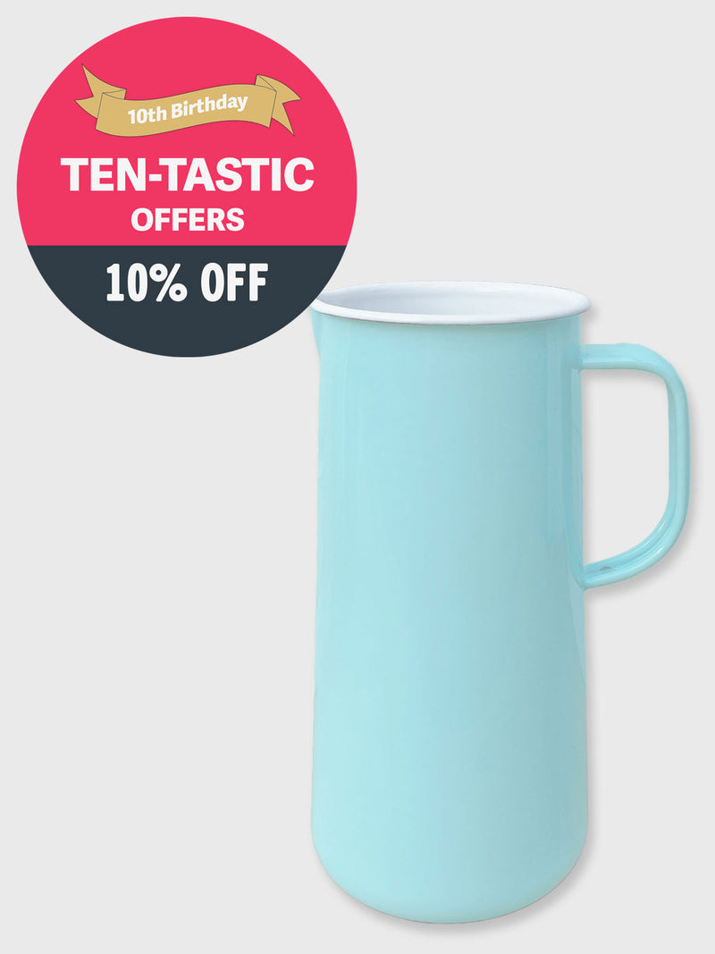Falcon Enamel 3 Pint Pitcher Jug - Duck Egg Blue