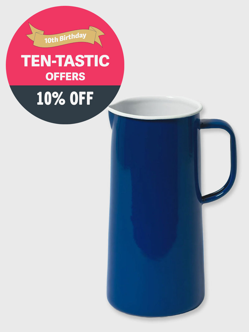 Falcon Enamel 3 Pint Pitcher Jug - Blue