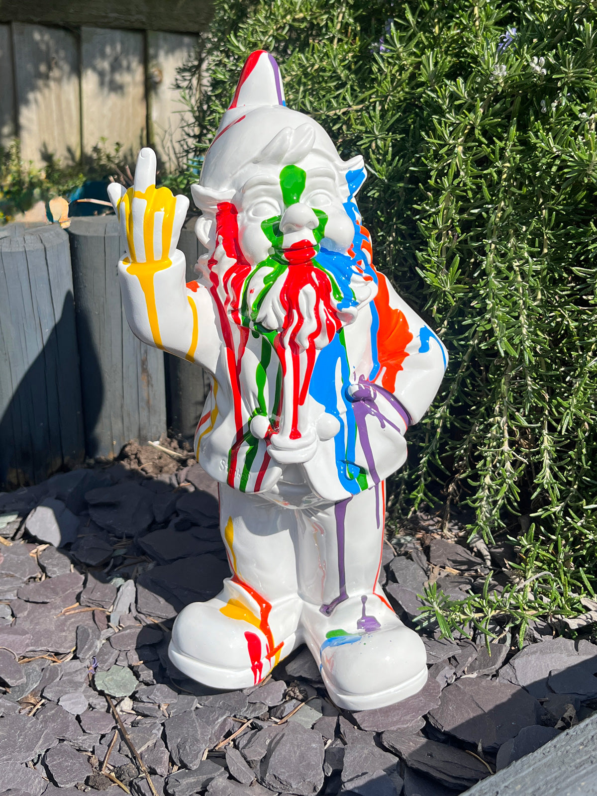 Naughty Finger Gnome 32cm - Multi Splat