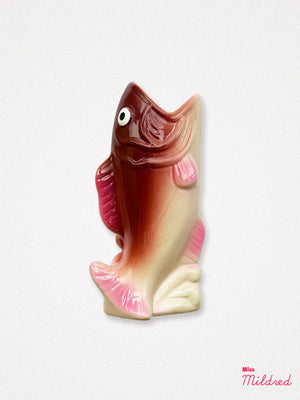 Kitsch Fish Candle Holder - Red & Pink