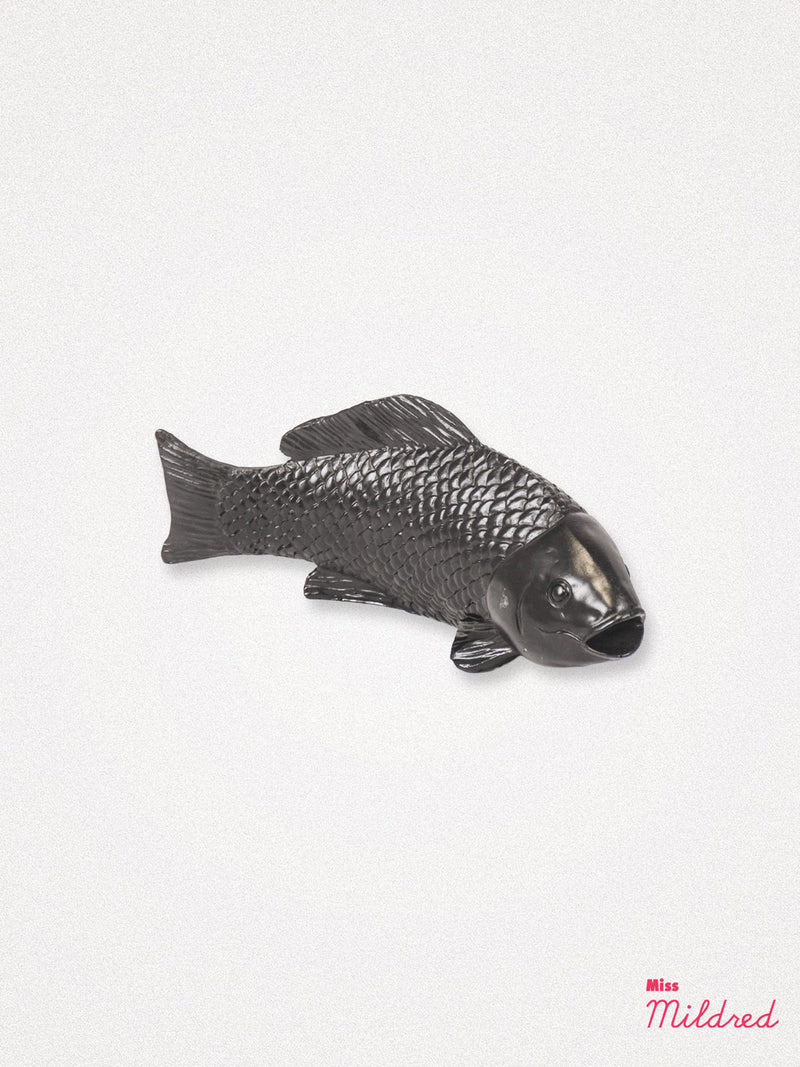 Fish Figure Statue - Black