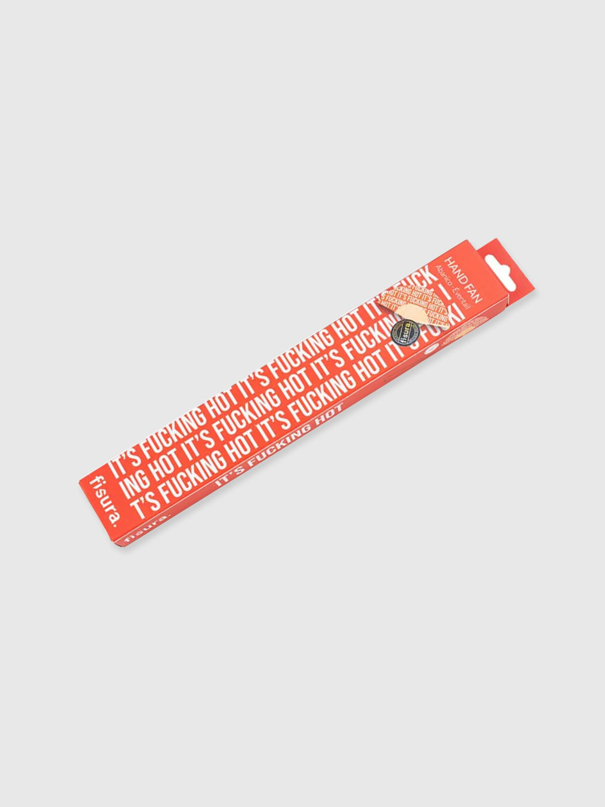 Fisura - It's Fucking Hot Hand Fan - Red All Over Logo