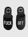 Fisura - Fuck Off Slippers - Black (Medium - Large)