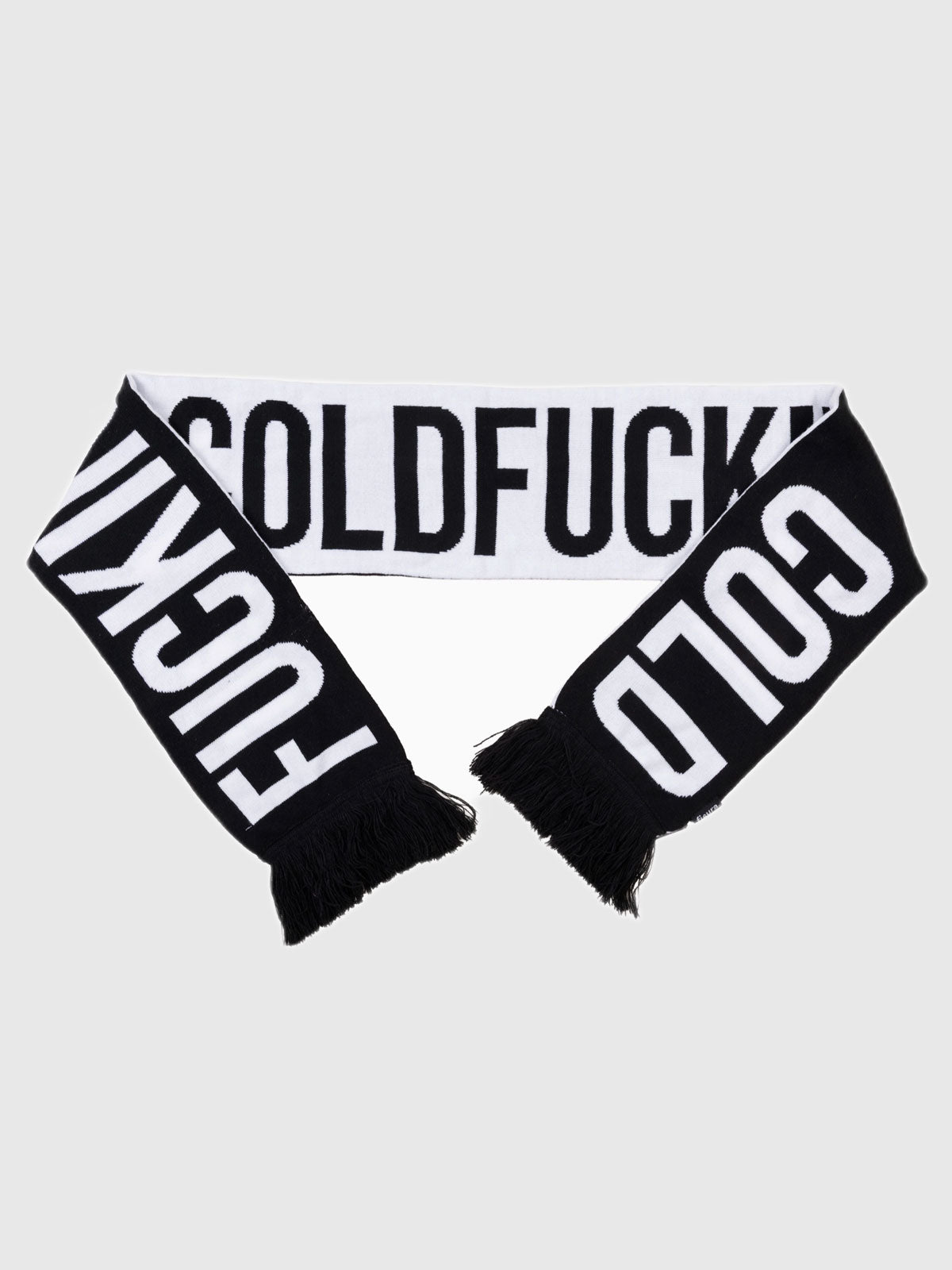 Fisura - Fucking Cold Slogan Scarf - Black