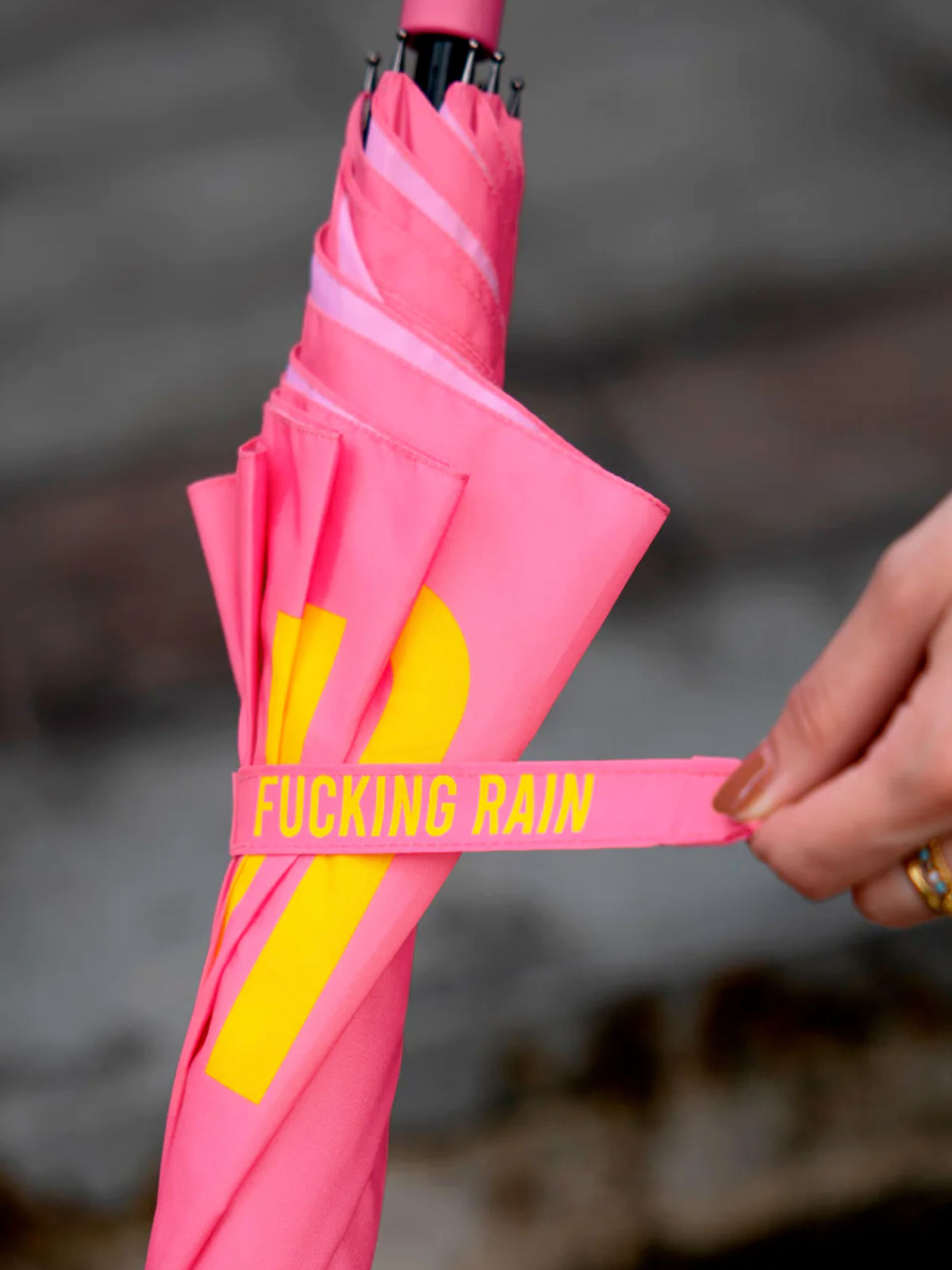 Fisura - Fucking Rain Large Umbrella - Pink