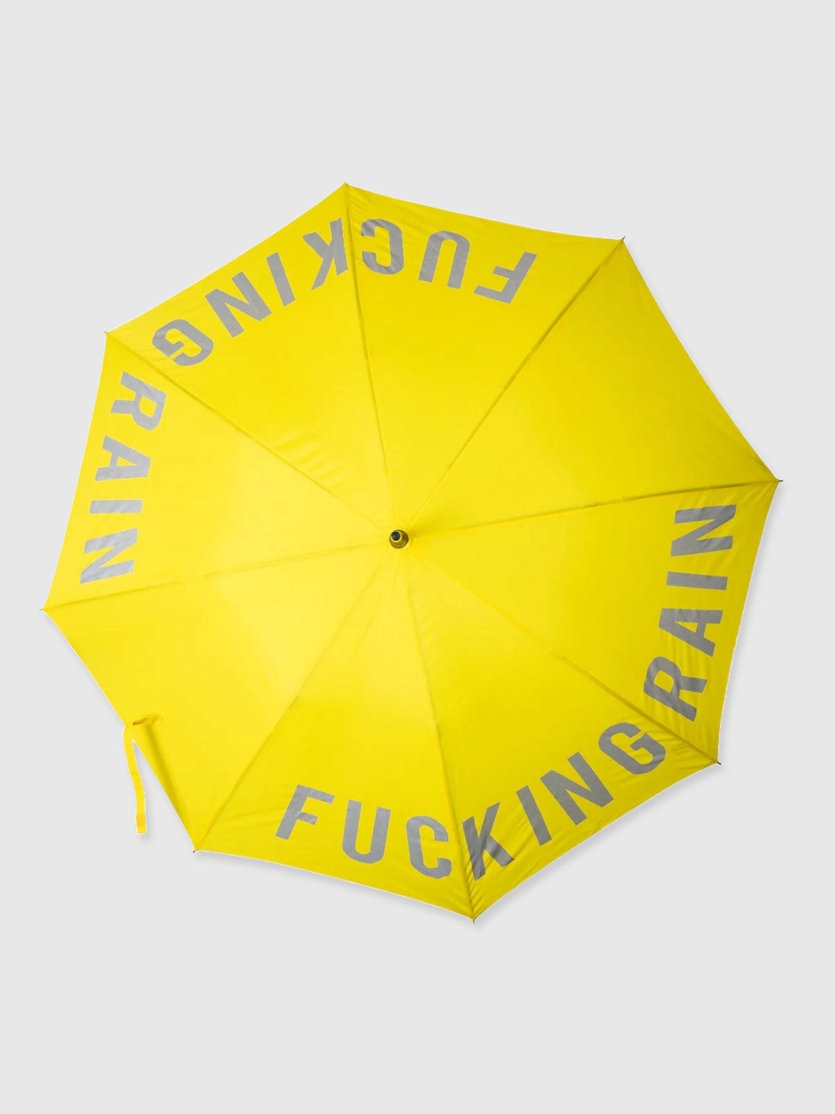 Fisura - Fucking Rain Large Umbrella - Yellow Reflective