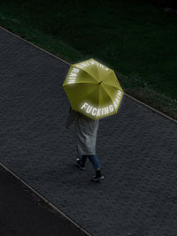 Fisura - Fucking Rain Large Umbrella - Yellow Reflective