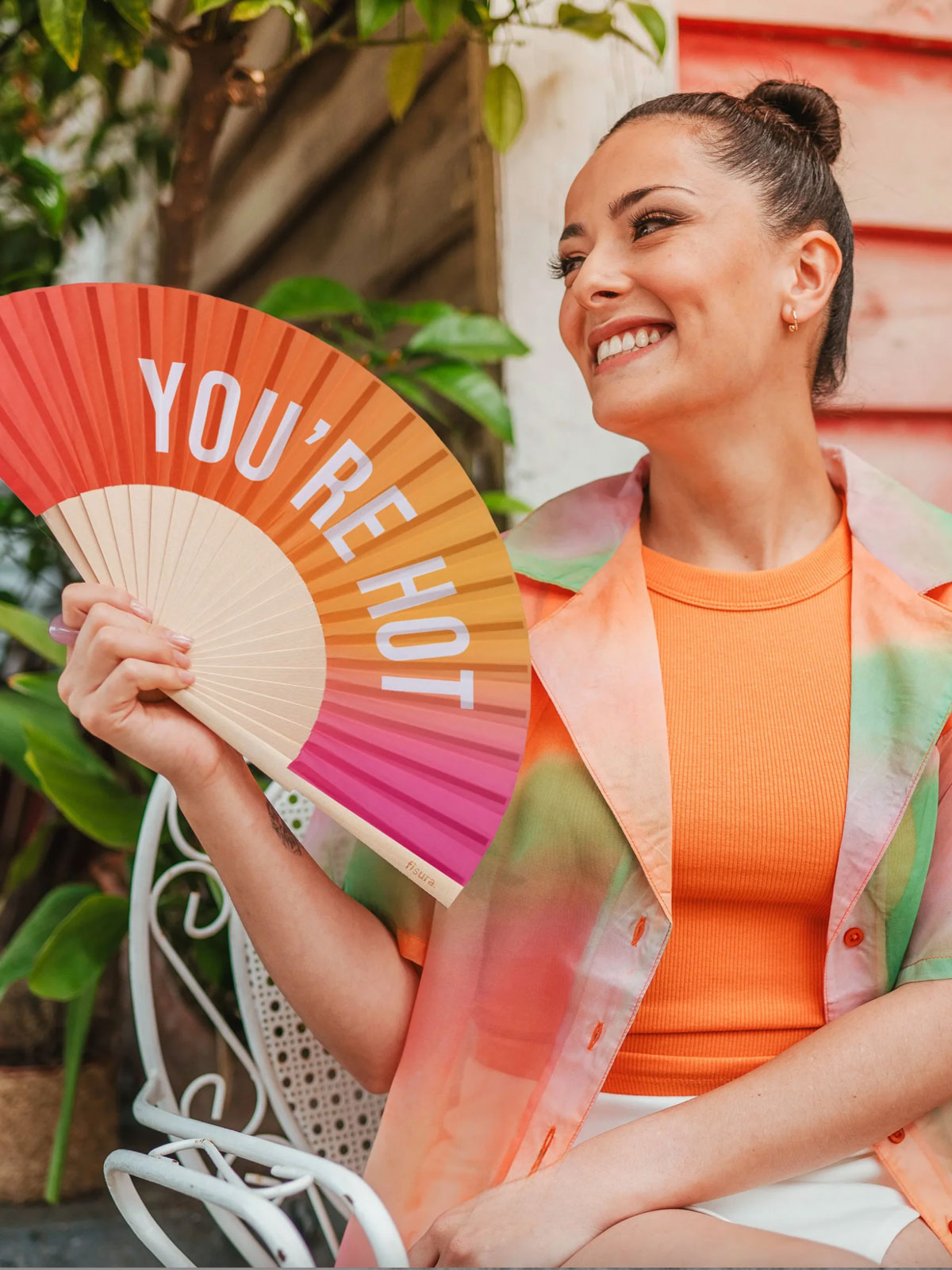 Fisura - You're Hot Fan - Pink Gradient