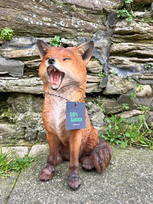 Fox Cub Garden Statue