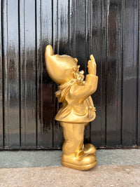 Naughty Finger Gnome 32cm - Gold