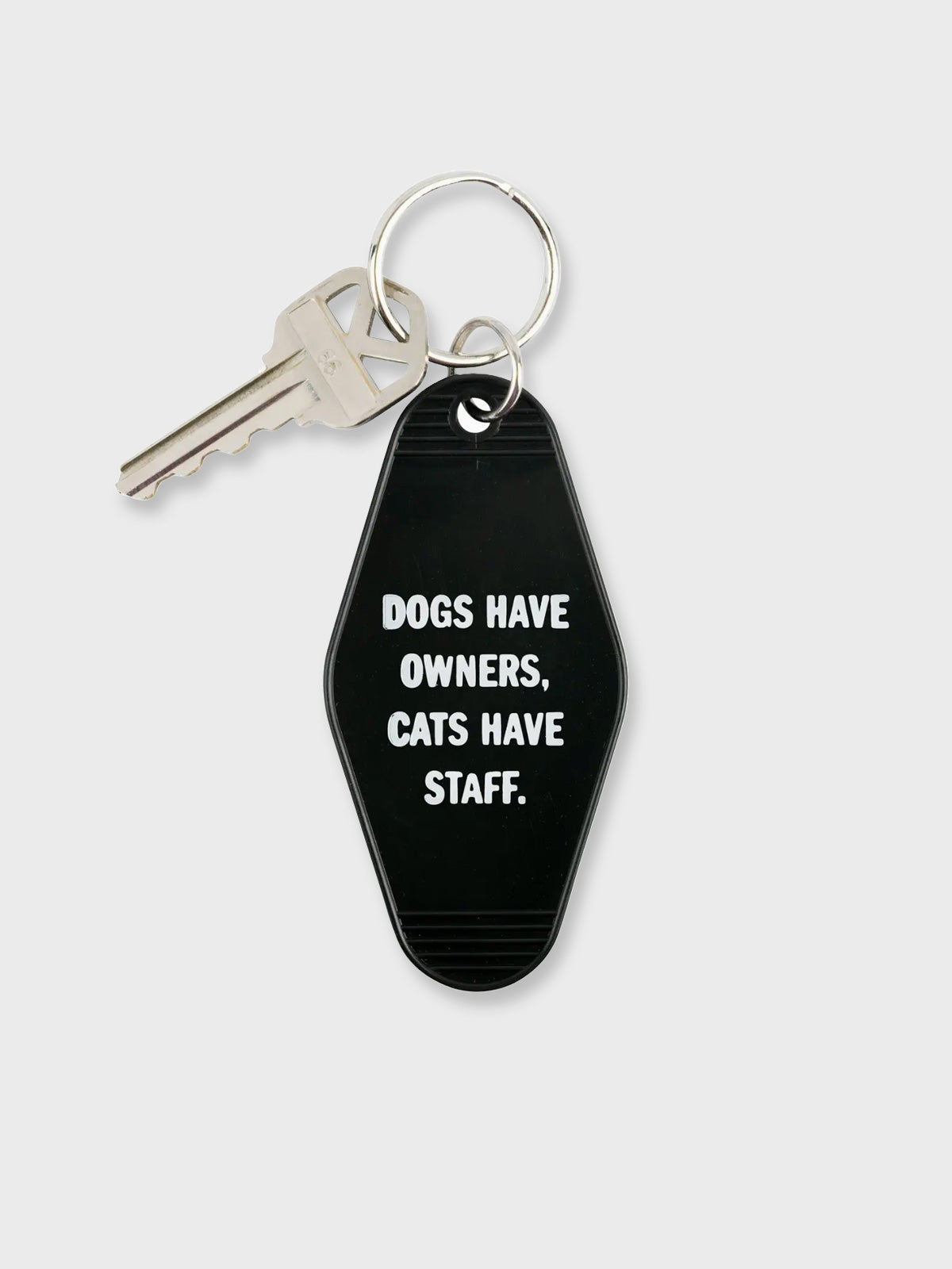 Key Tag - Dogs Have Owners, Cats Have Staff