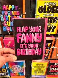 Greeting Card - Flap Your Fanny It's Your Birthday