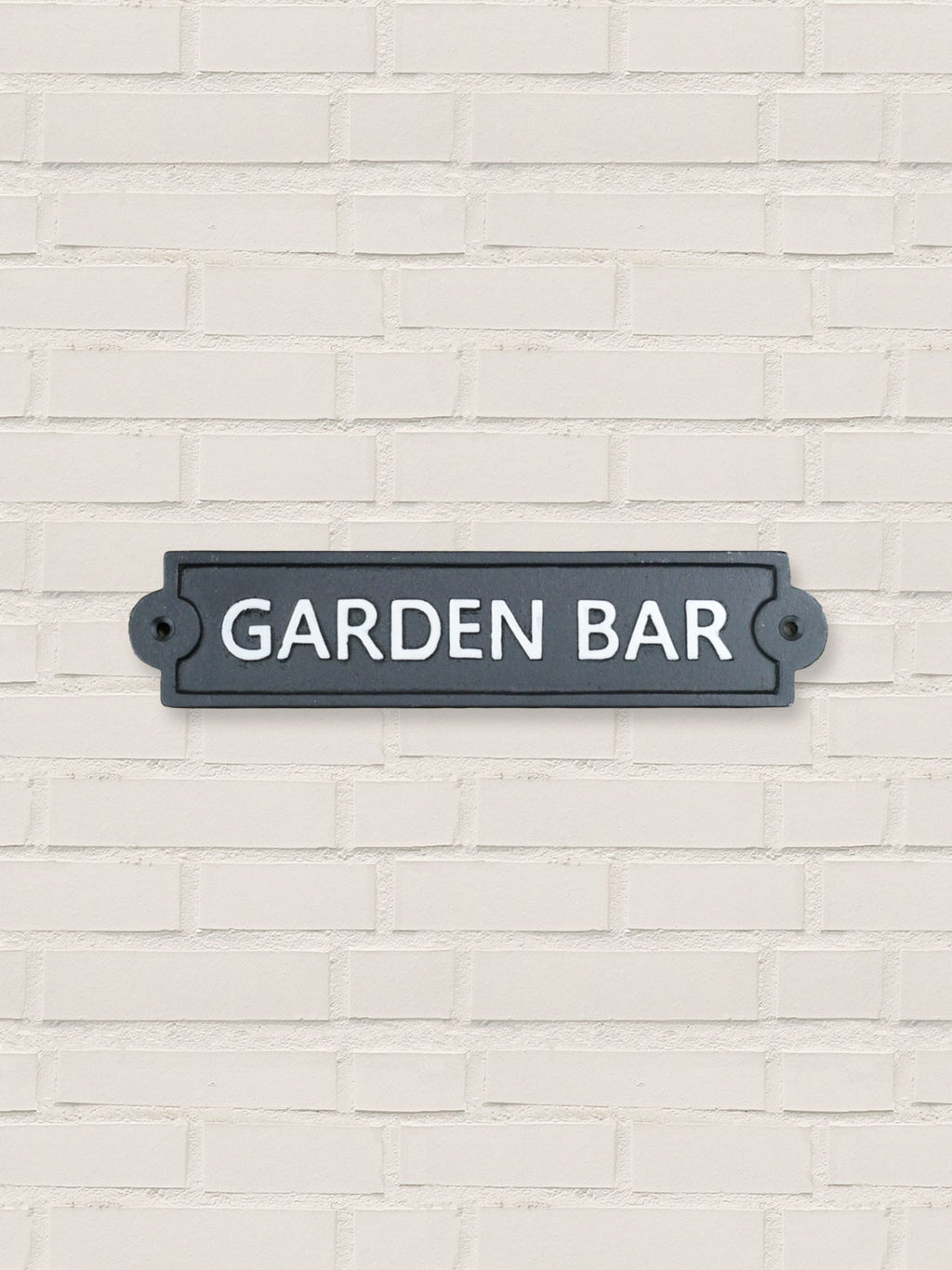 Garden Bar - Cast Iron Sign