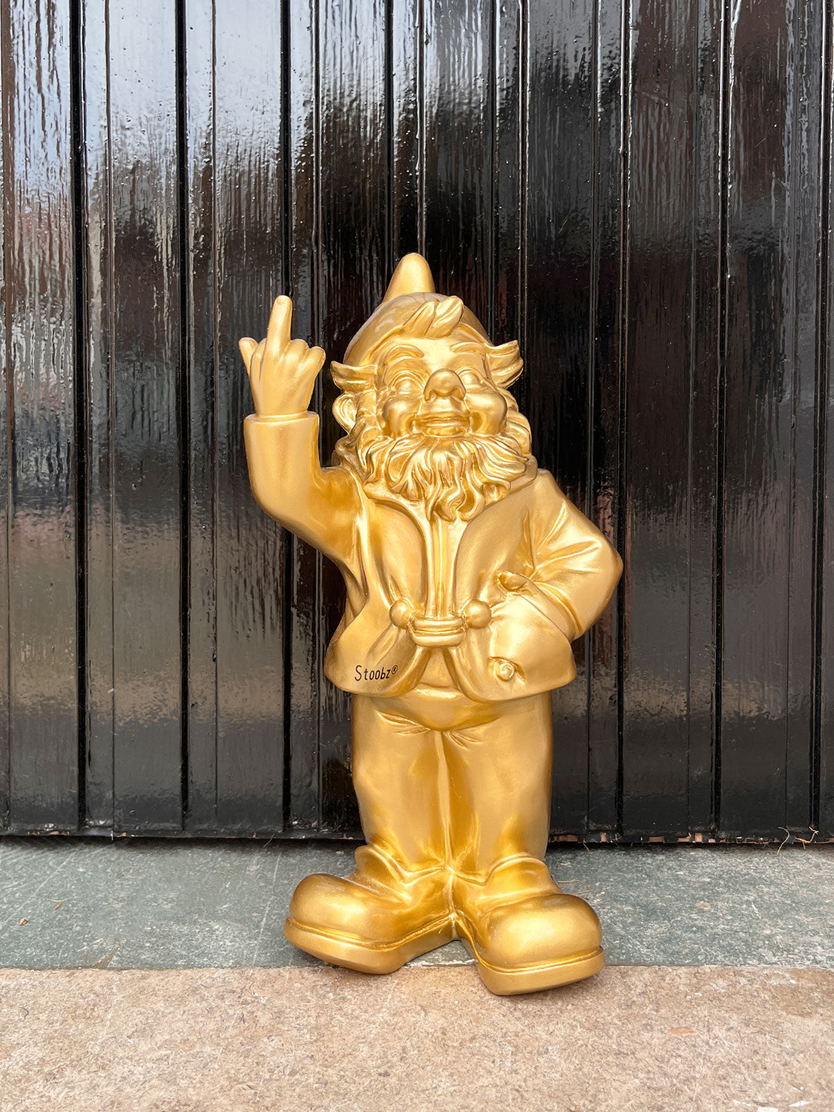 Naughty Finger Gnome 32cm - Gold