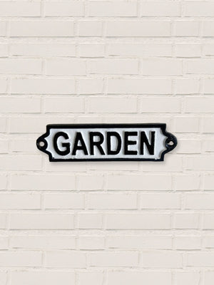 Garden - Cast Iron Sign