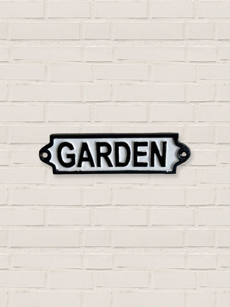 Garden - Cast Iron Sign