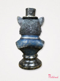 Gentry Top Hat Fox Bust with Monocle