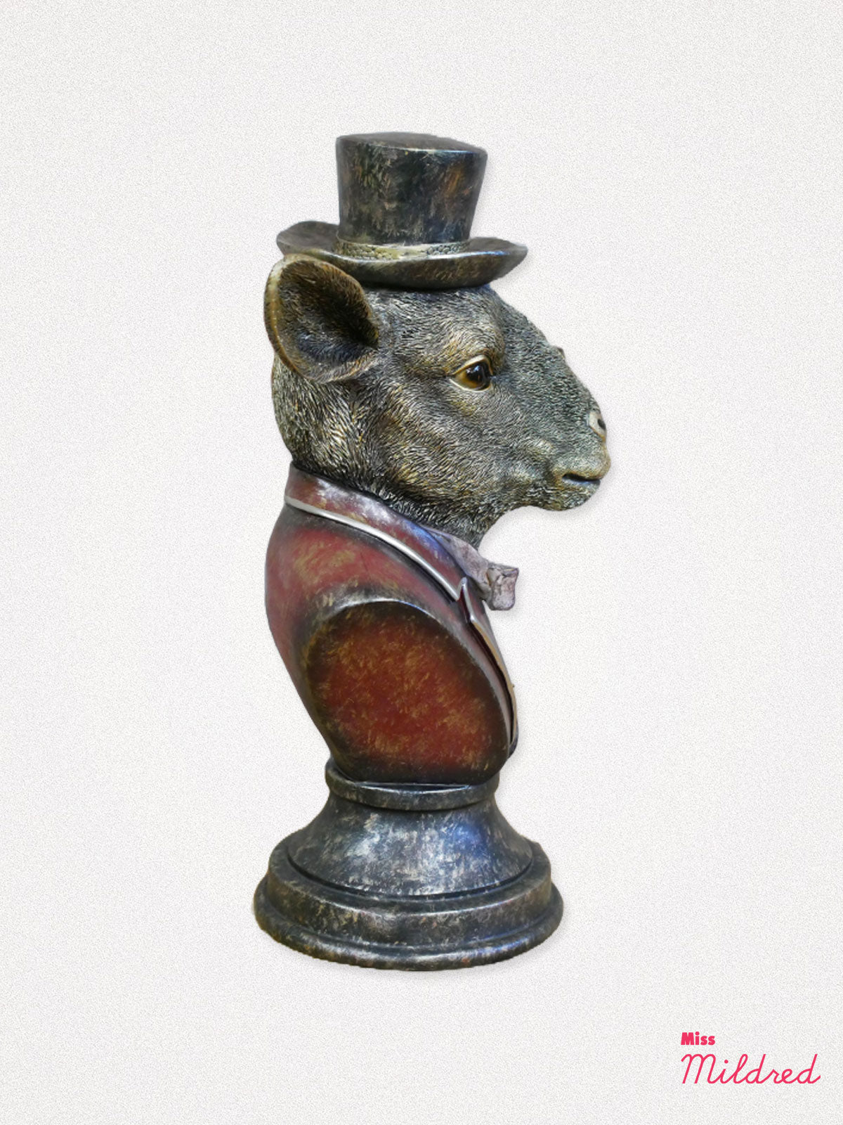 Gentry Goat Bust - Bronze and Gold