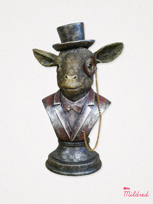 Gentry Goat Bust - Bronze and Gold